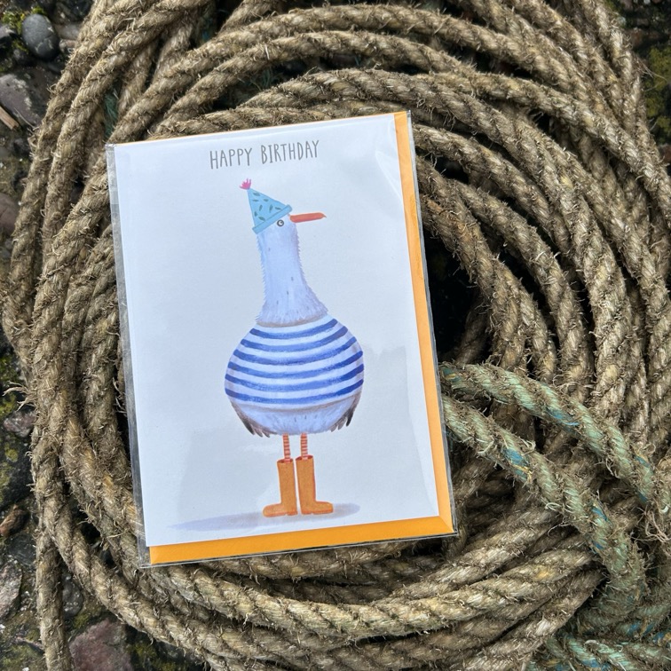 Seagull Birthday Card